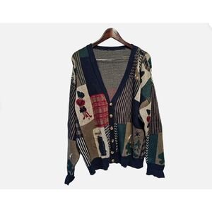 Vintage Pine‎ State Golf Cardigan Wool Blend Golf Bag XL